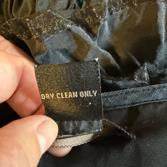 Anne Carson skirt, 💯% silk, black, whimsigoth, saloon girl, VTG Size 12 - Picture 6 of 7